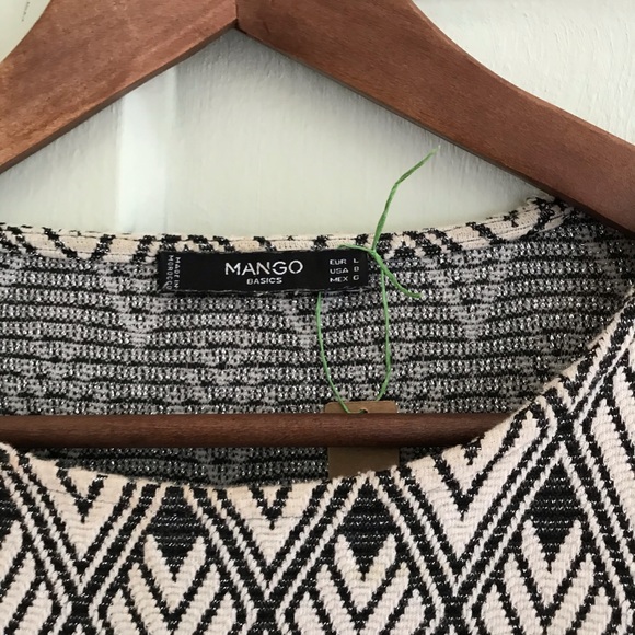 Mango diamond patterned sweater dress 3/4 sleeves - Picture 5 of 6